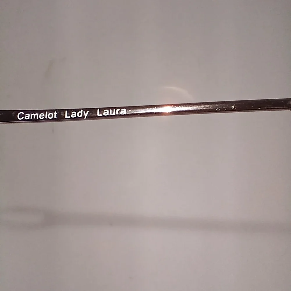 Vintage Camelot Lady Laura Brown 53-17-135 Eyeglass Frames Wire Metal